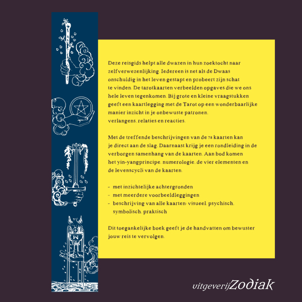 achterkant boek Tarot Reisgids voor dwazen
